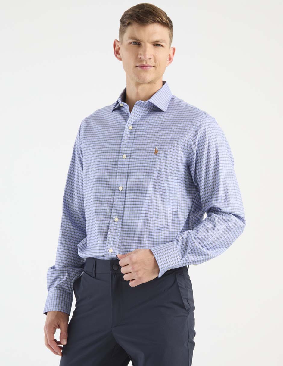 Camisa casual manga larga para hombre