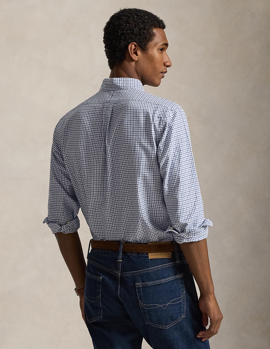 Camisa casual manga larga para hombre 5