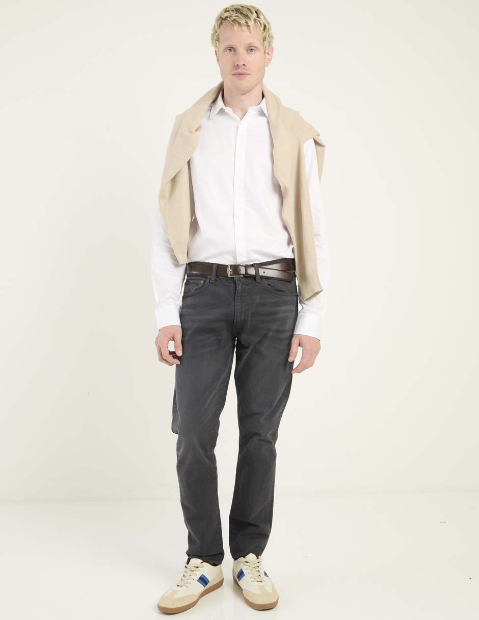 Camisa de vestir Calvin Klein de algodón manga larga para hombre