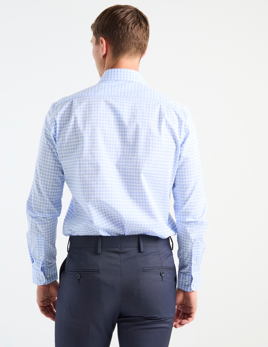 Camisa de vestir de algodón manga larga para hombre 2