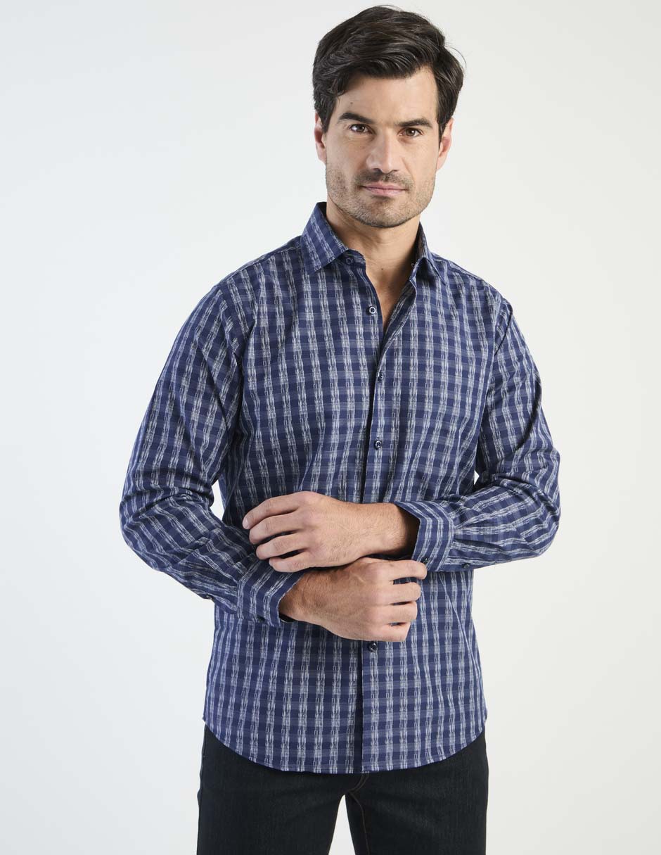 Camisa casual Regent Street manga larga para hombre