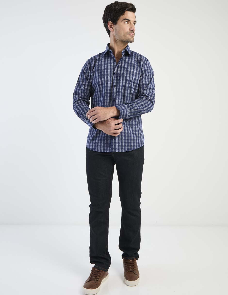 Camisa casual Regent Street manga larga para hombre