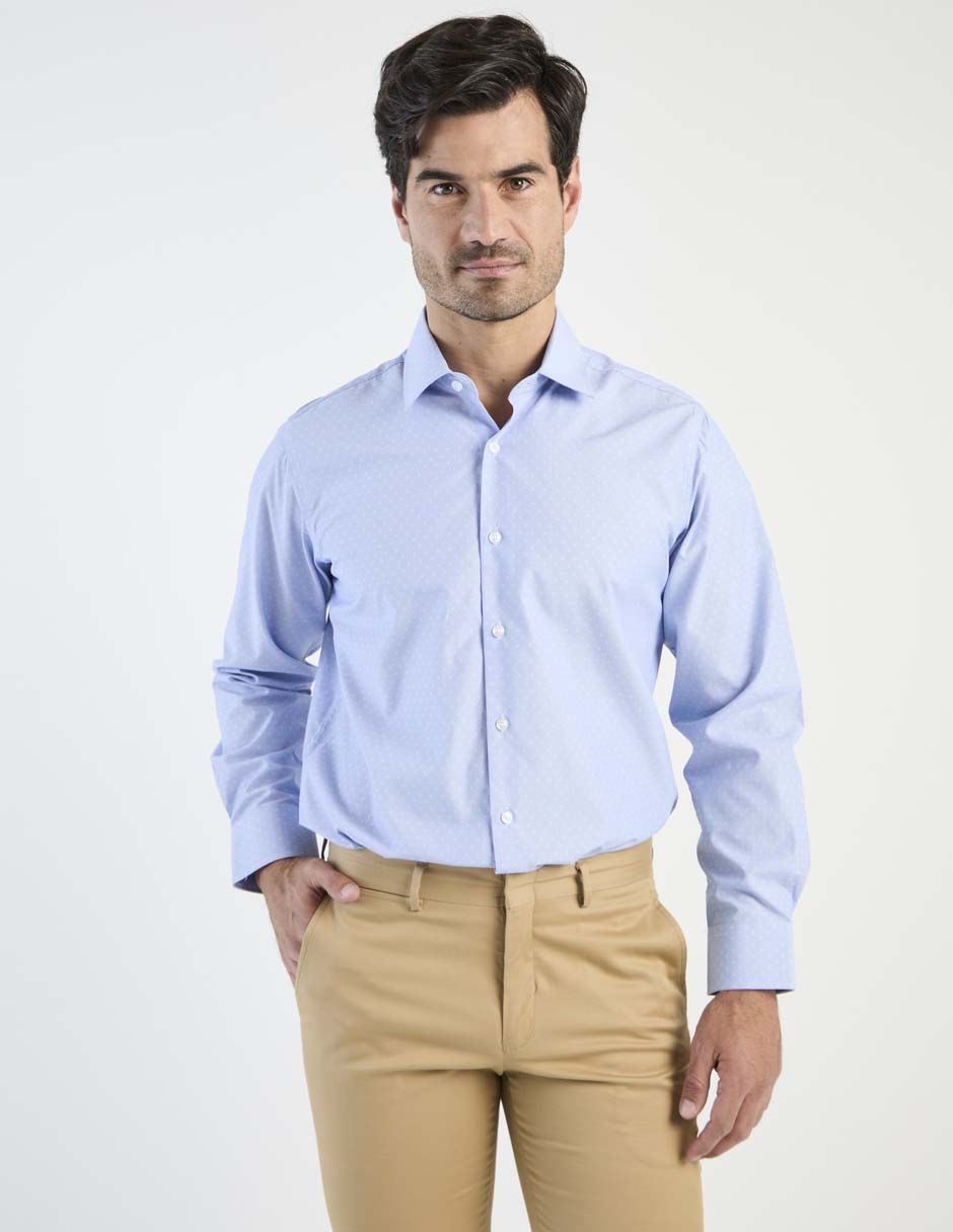 Camisa de vestir manga larga para hombre 1