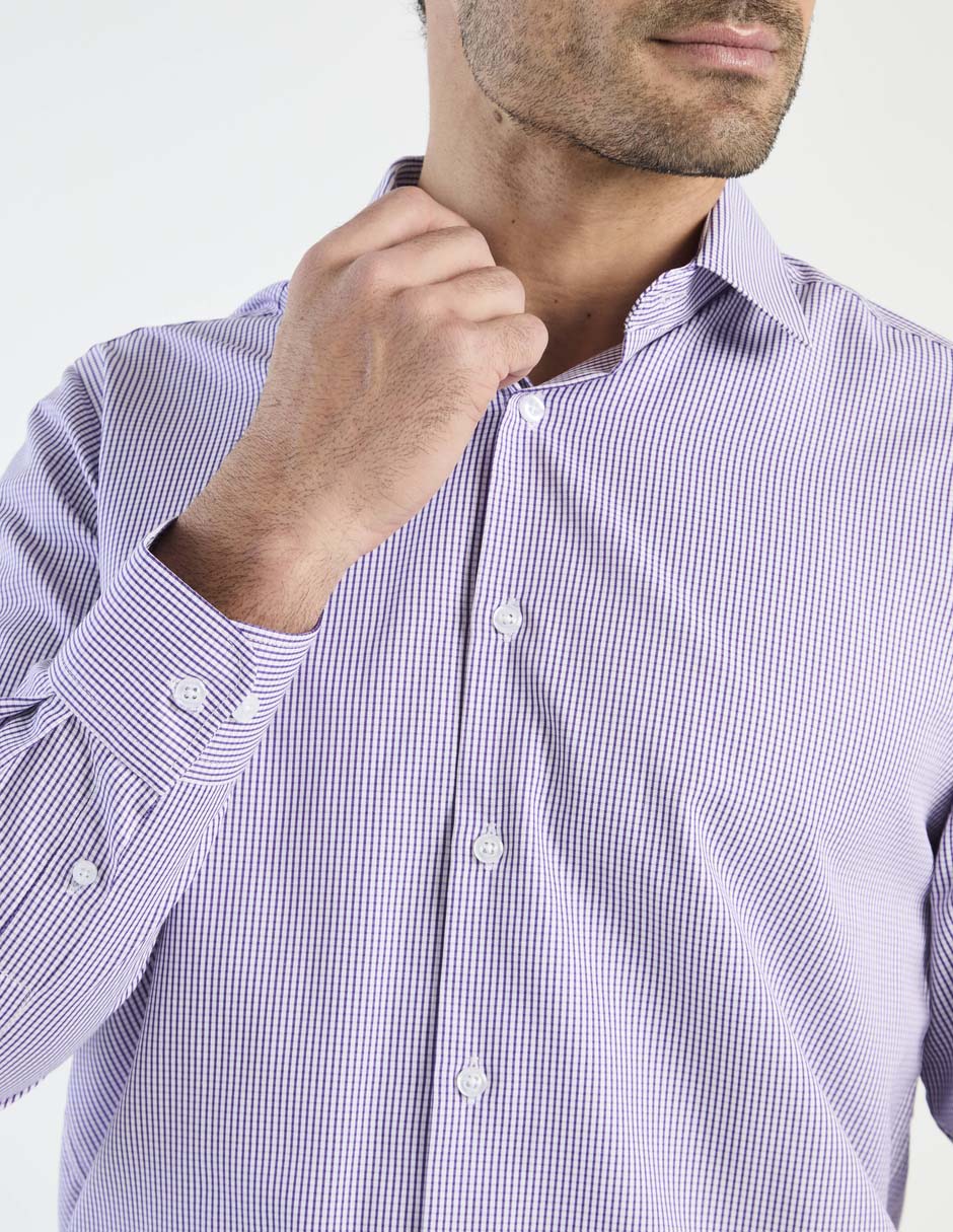 Camisa de vestir manga larga para hombre 7