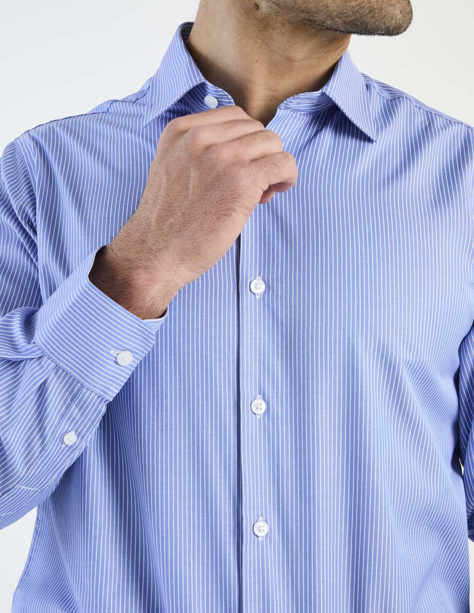Camisa de vestir manga larga para hombre