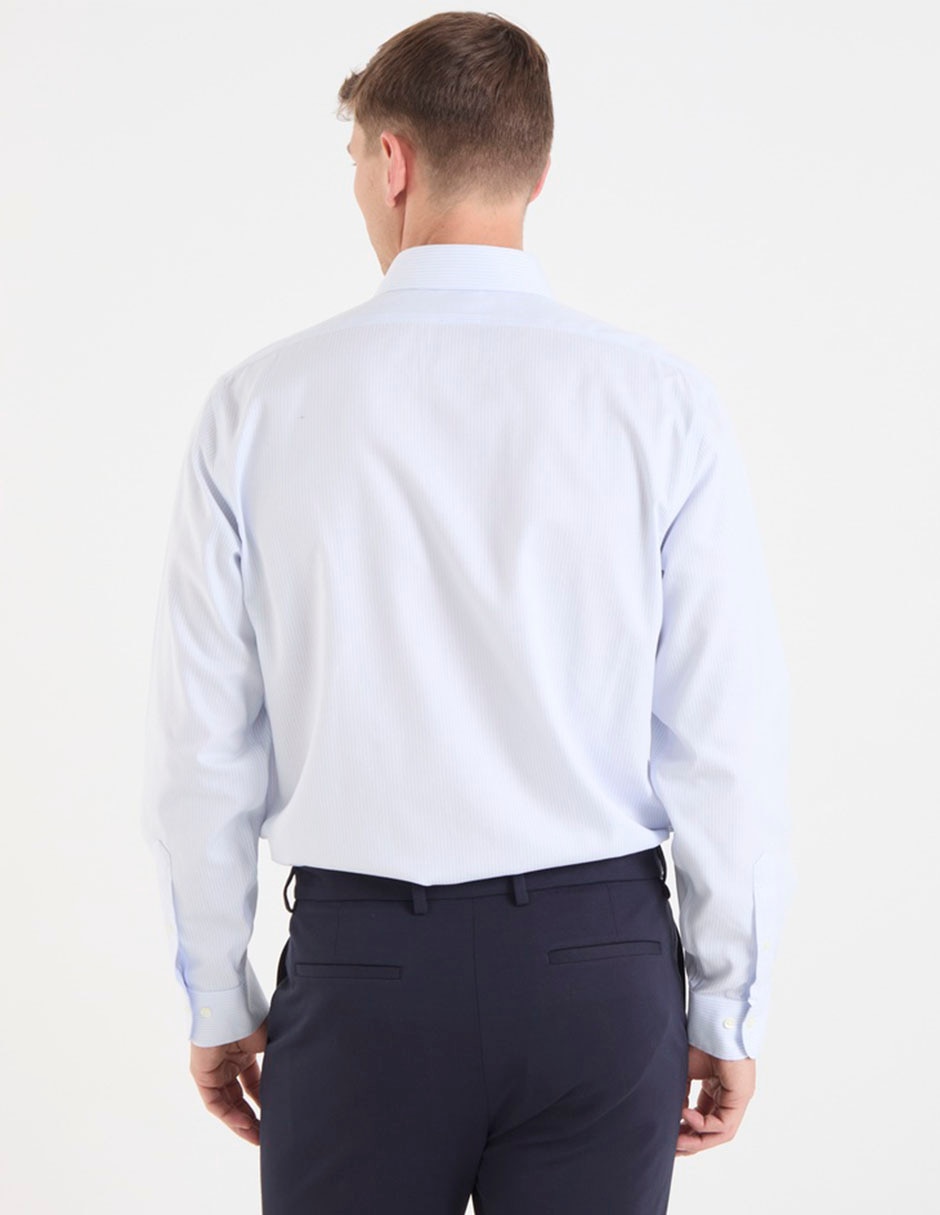 Camisa de vestir de algodón manga larga para hombre 4