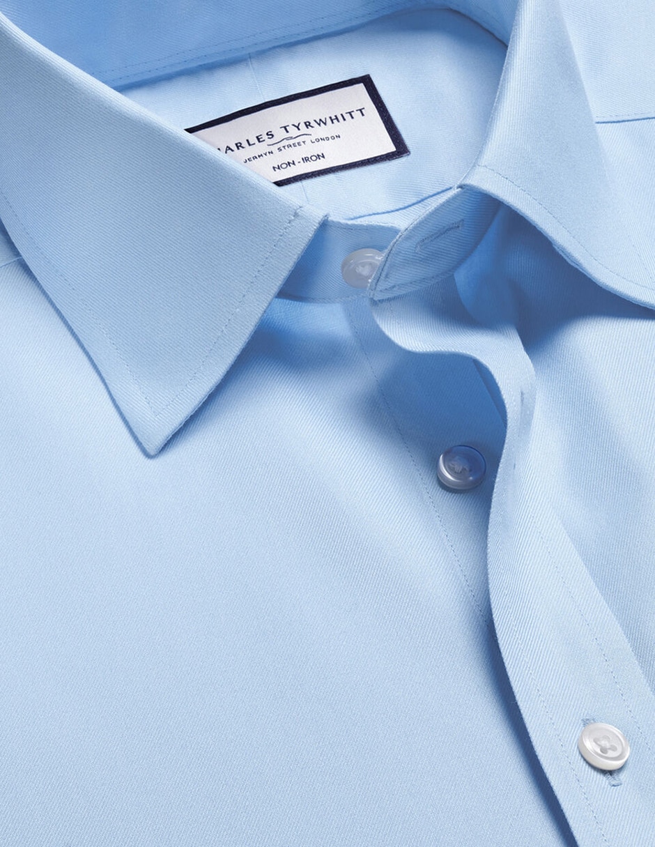 Camisa de vestir Charles Tyrwhitt de algodón manga larga para hombre