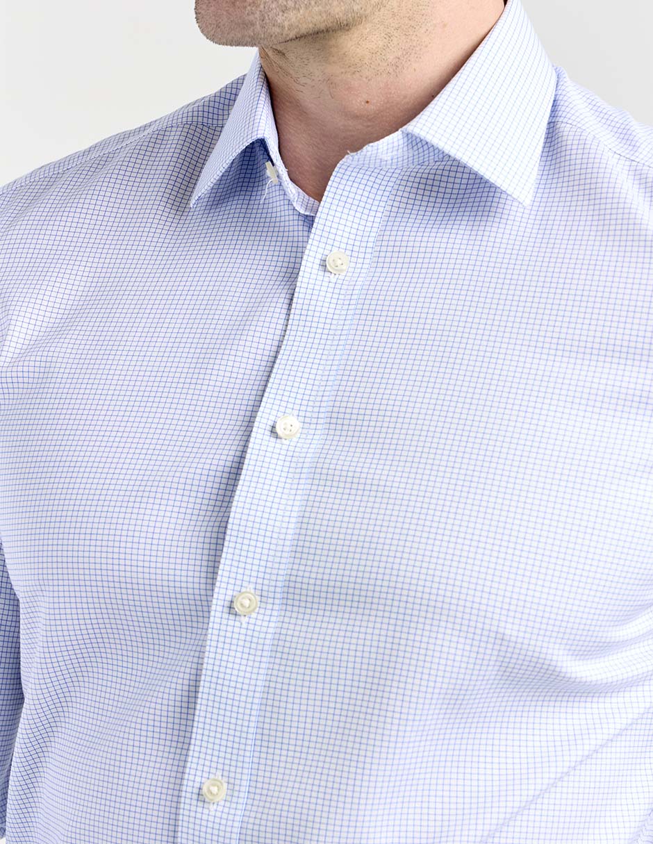 Camisa de vestir Charles Tyrwhitt de algodón manga larga para hombre