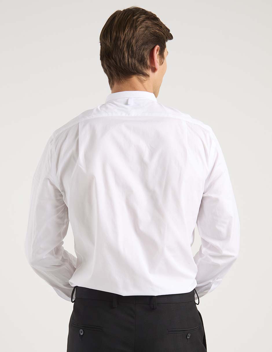 Camisa de vestir de algodón manga larga para hombre 6