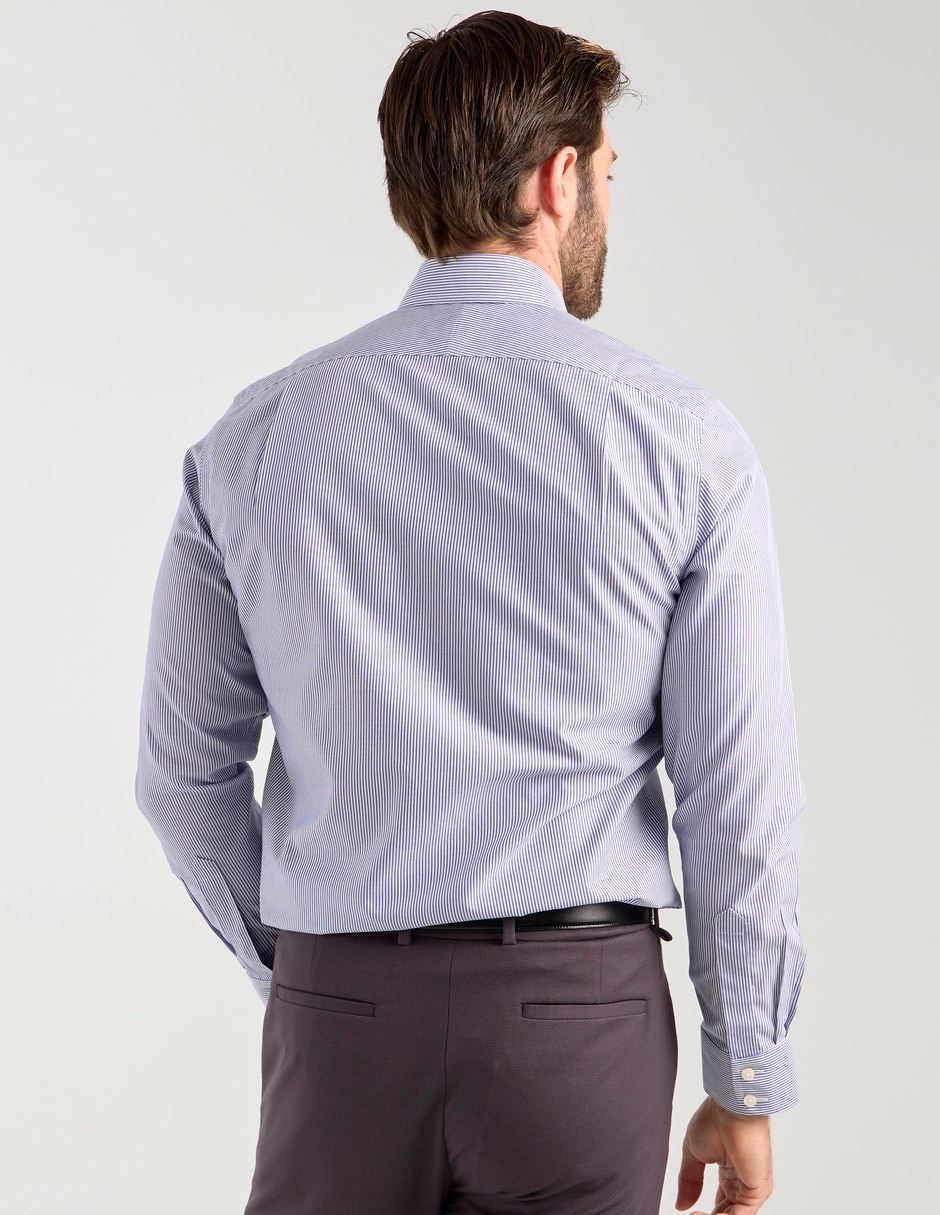 Camisa de vestir de algodón manga larga para hombre 2