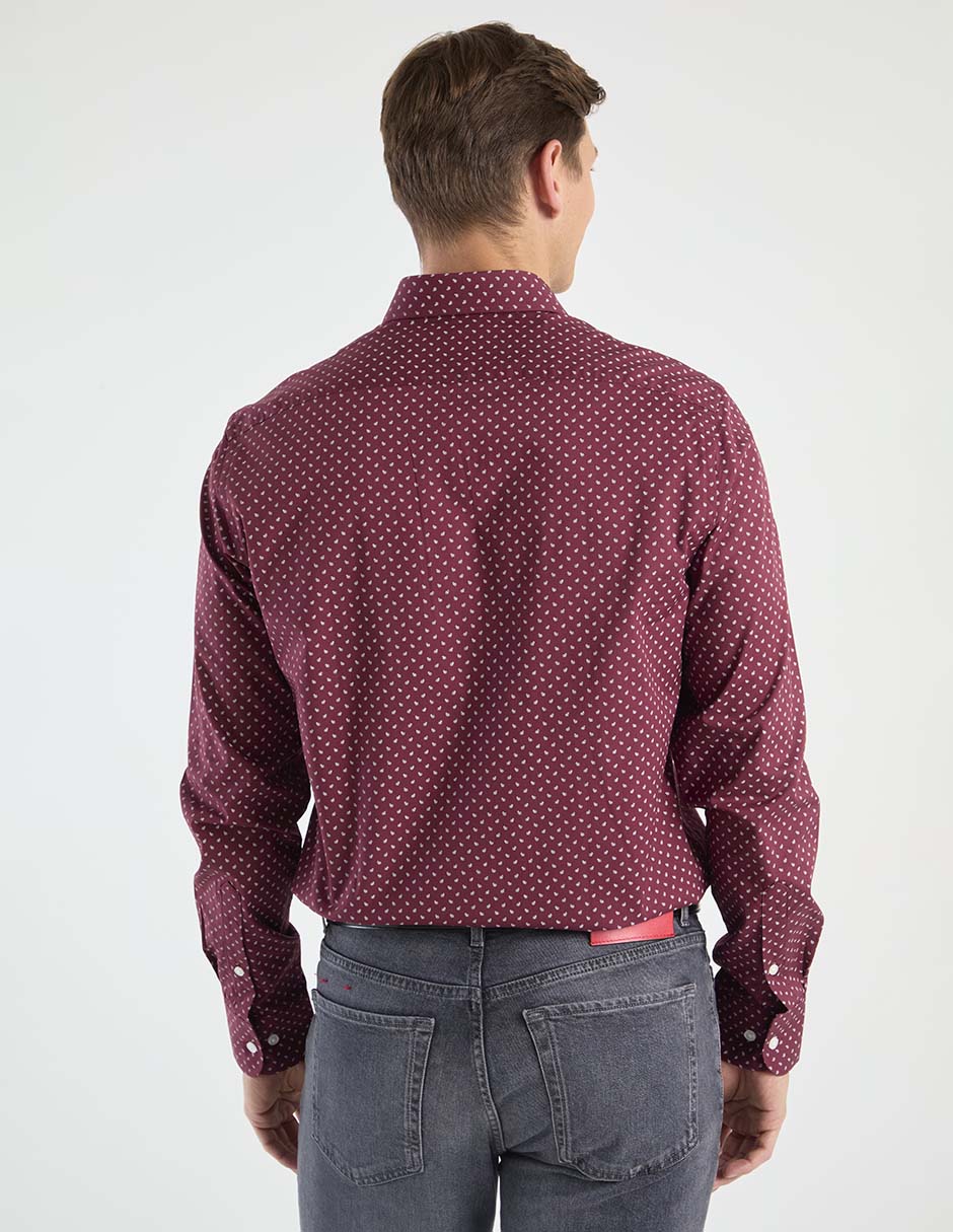 Camisa formal de algodón manga larga para hombre 4