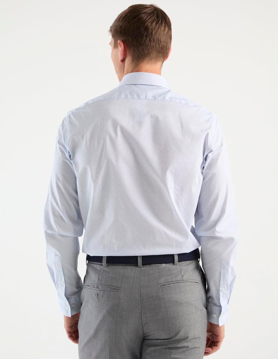 Camisa formal de algodón manga larga para hombre 4