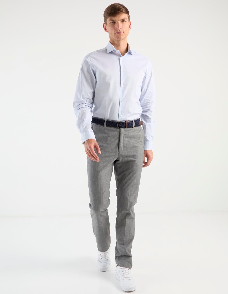 Camisa formal de algodón manga larga para hombre 3