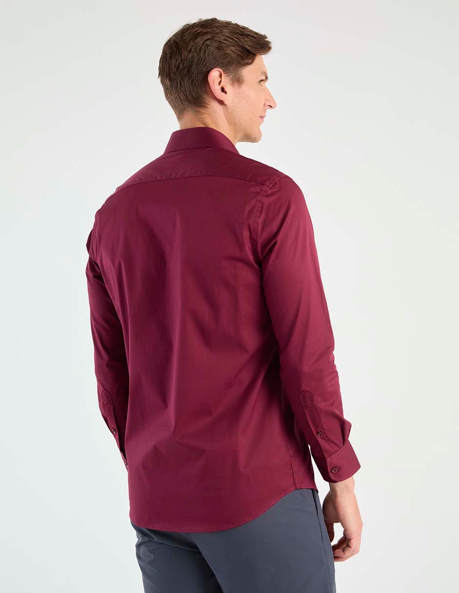 Camisa business casual de algodón manga larga para hombre 5