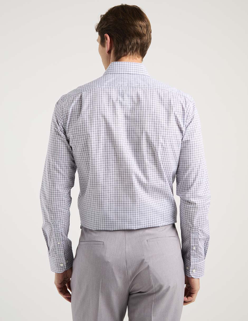 Camisa formal de algodón manga larga para hombre 6