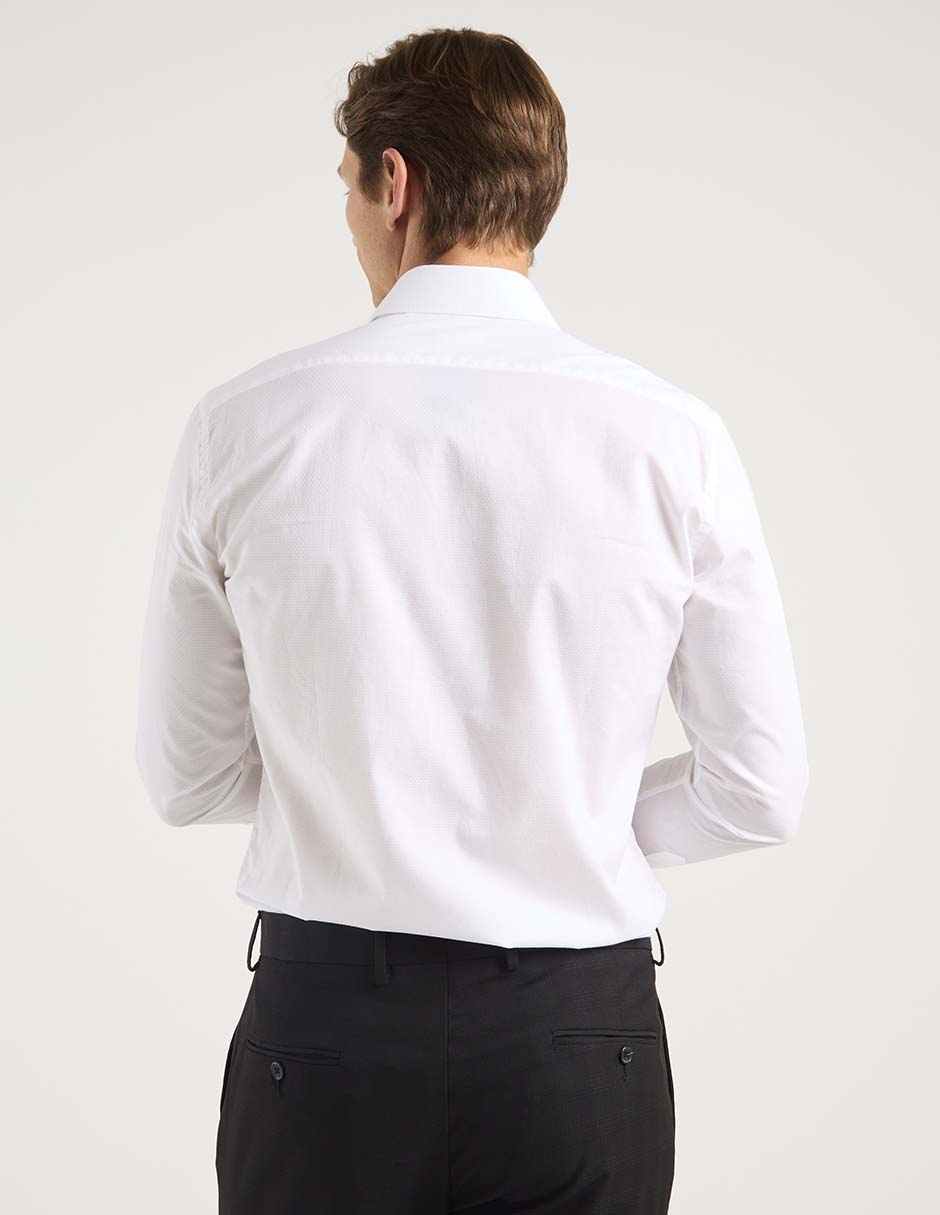 Camisa de vestir de algodón manga larga para hombre 6
