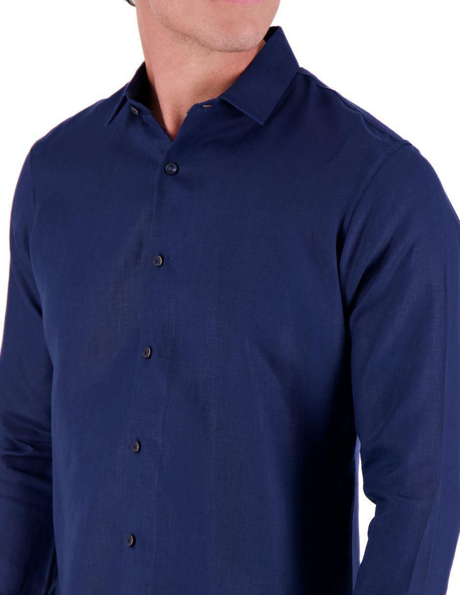 Camisa formal manga larga para hombre 2
