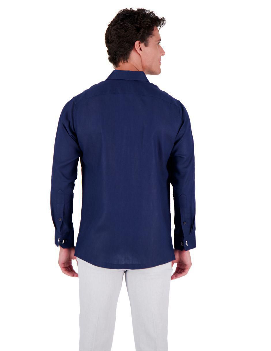 Camisa formal manga larga para hombre 3
