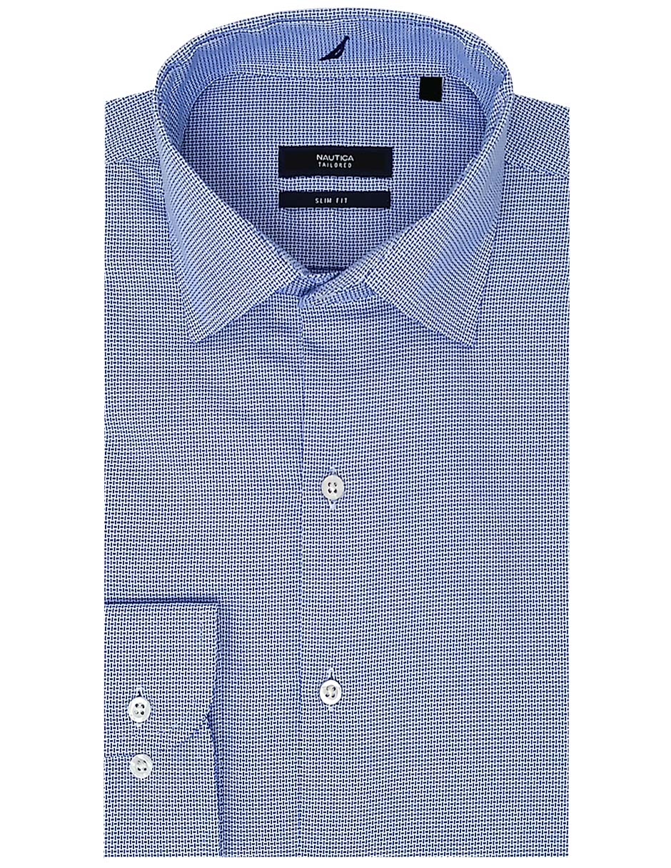 Camisa de vestir de algodón manga larga para hombre
