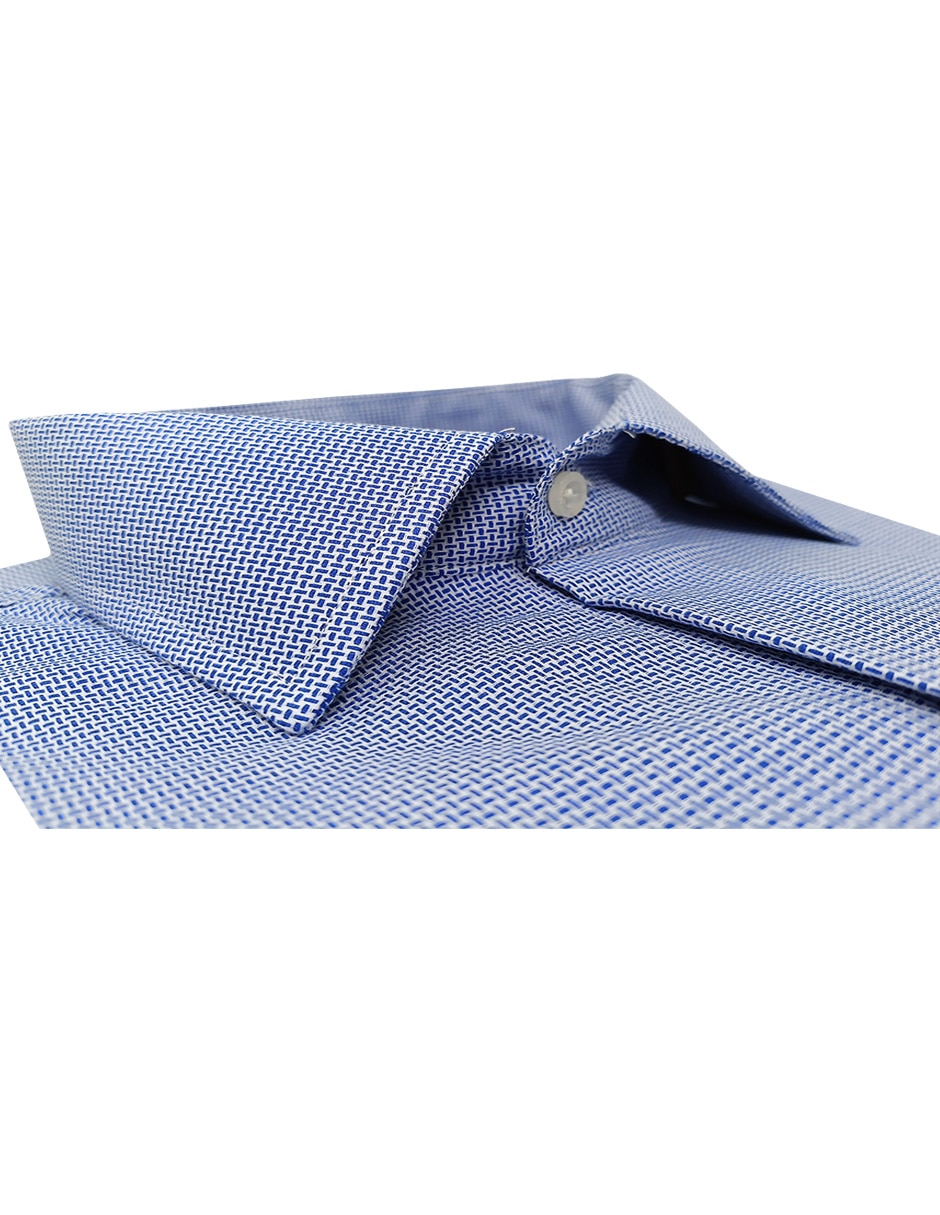 Camisa de vestir de algodón manga larga para hombre