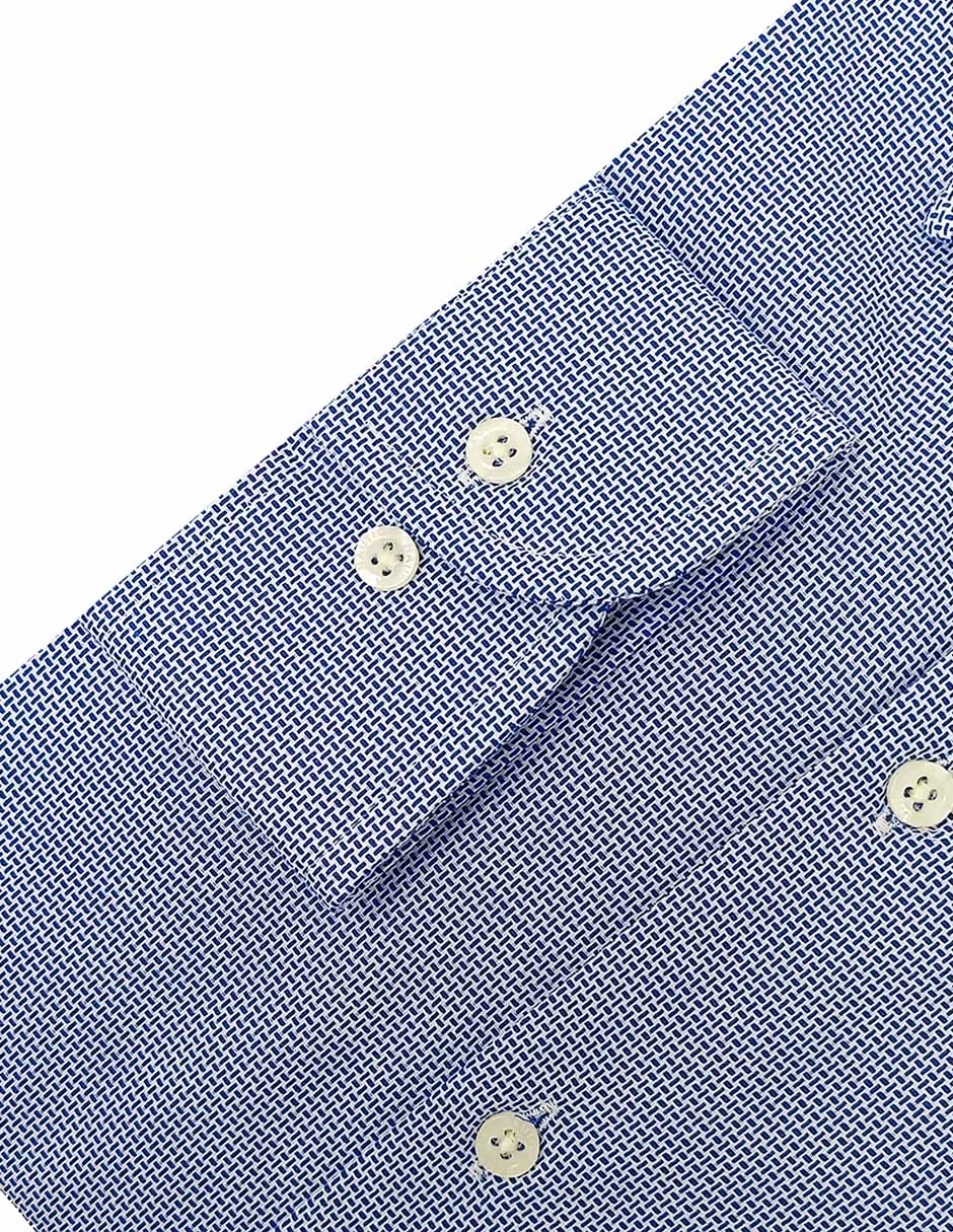 Camisa de vestir de algodón manga larga para hombre