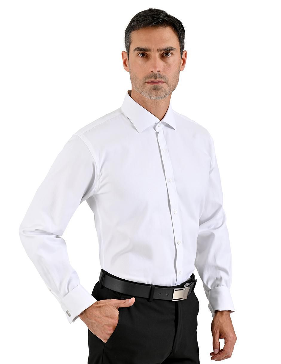 Camisa formal manga larga para hombre 5