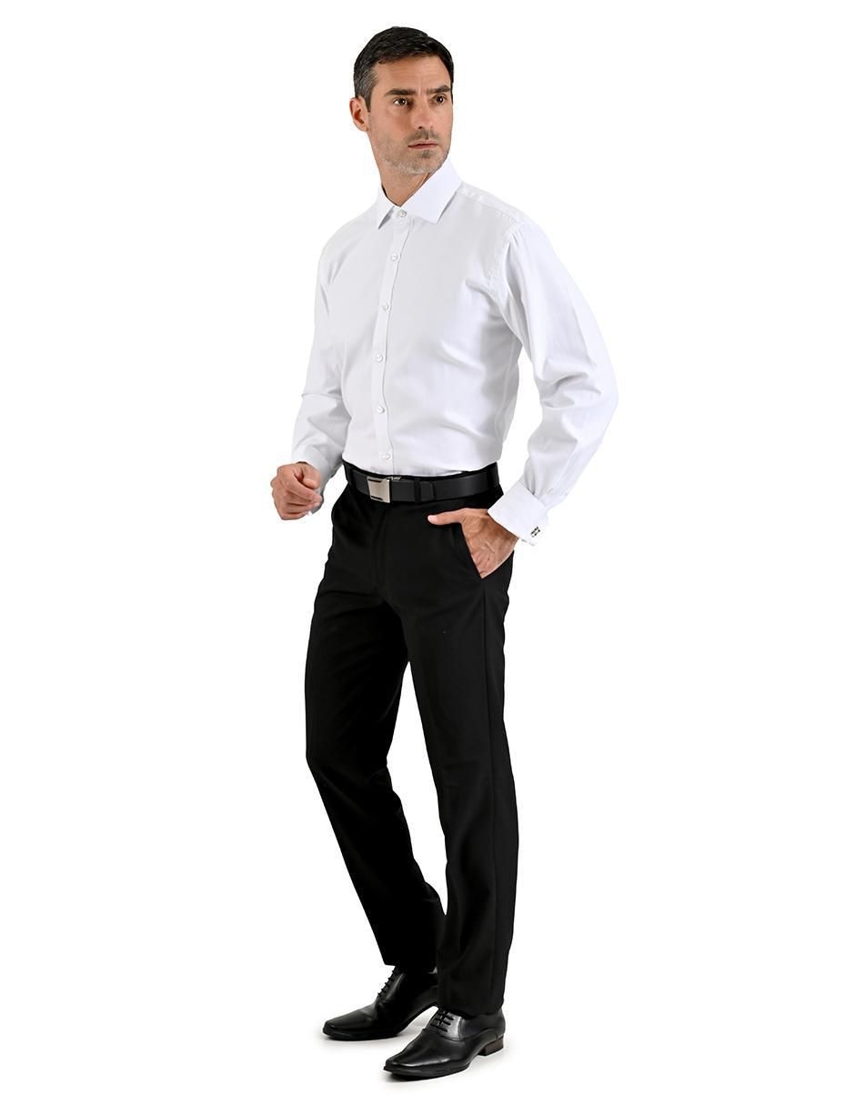 Camisa formal manga larga para hombre 8