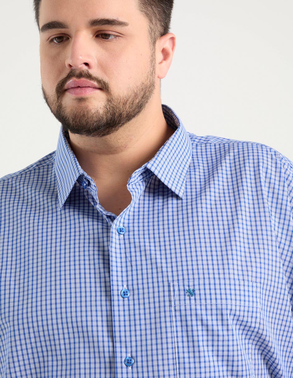 Camisa de vestir de algodón manga larga para hombre 7