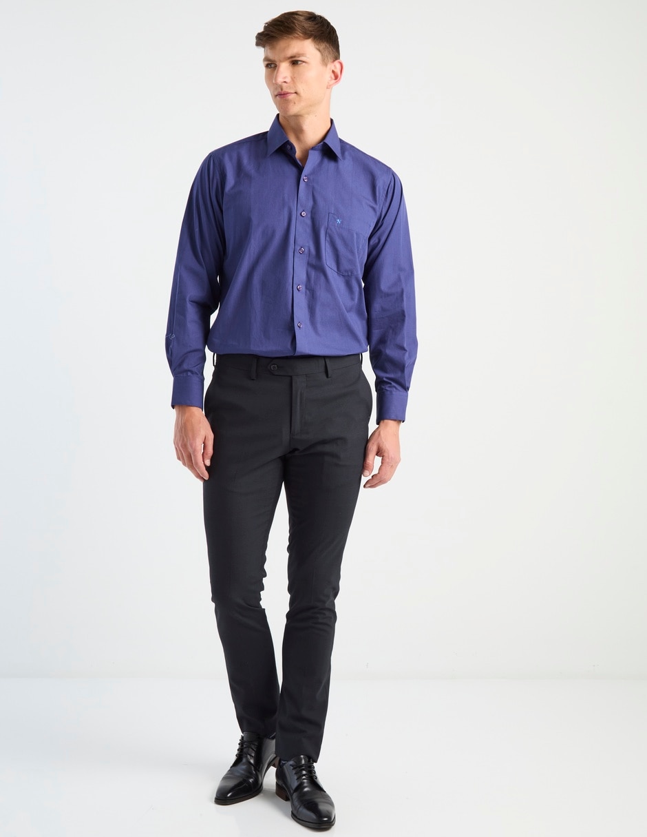 Camisa de vestir manga larga para hombre 6