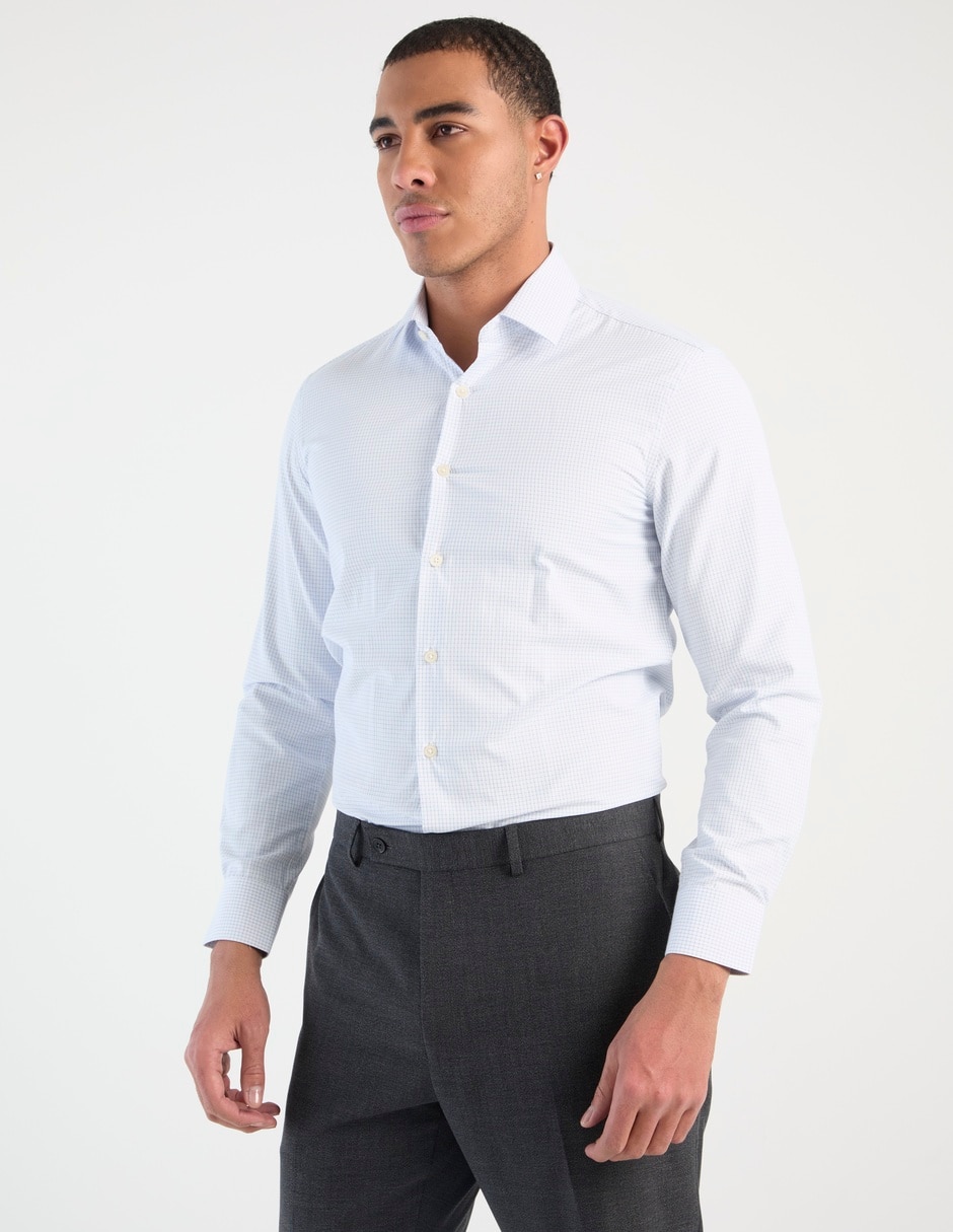 Camisa de vestir manga larga para hombre