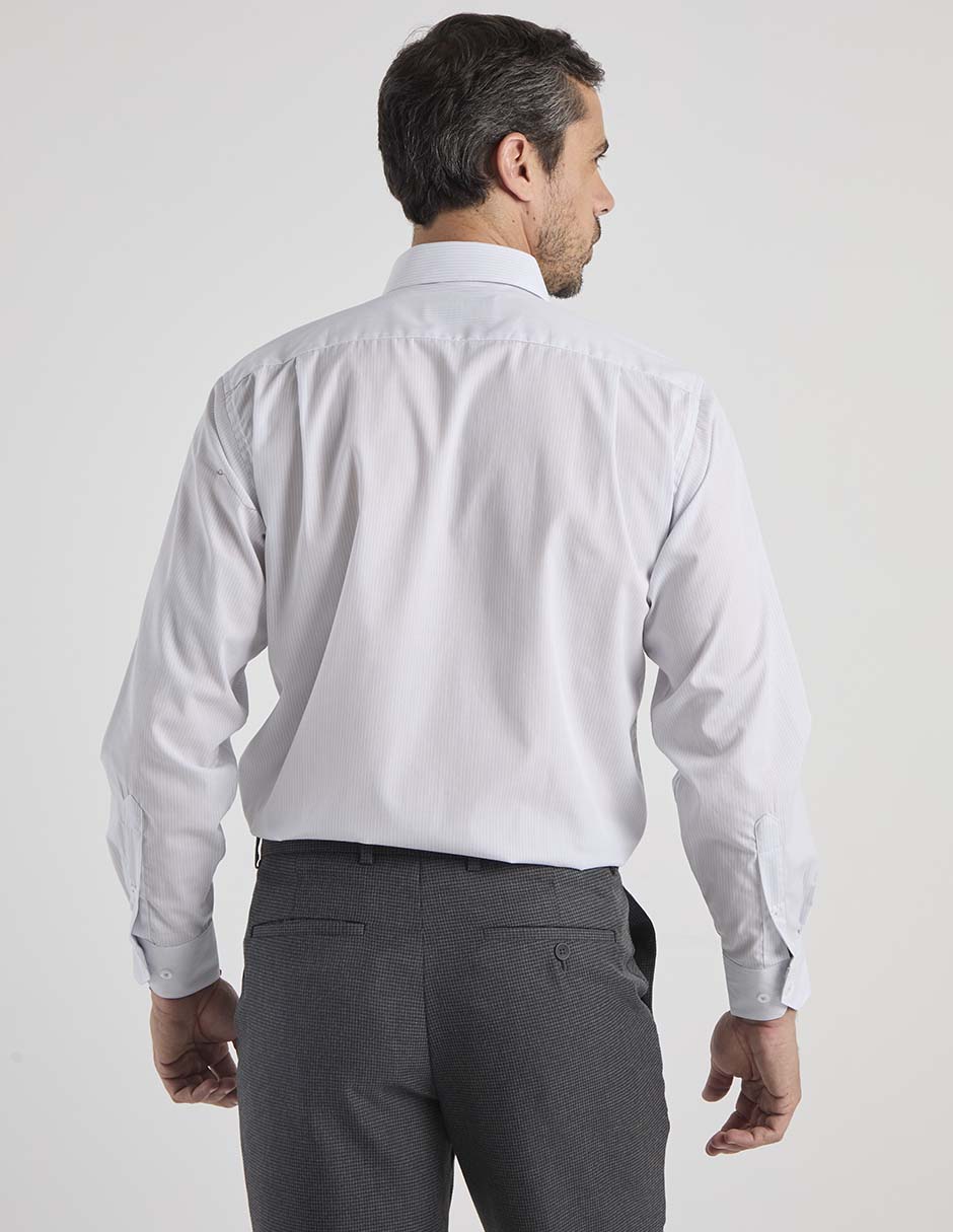 Camisa formal manga larga para hombre 6