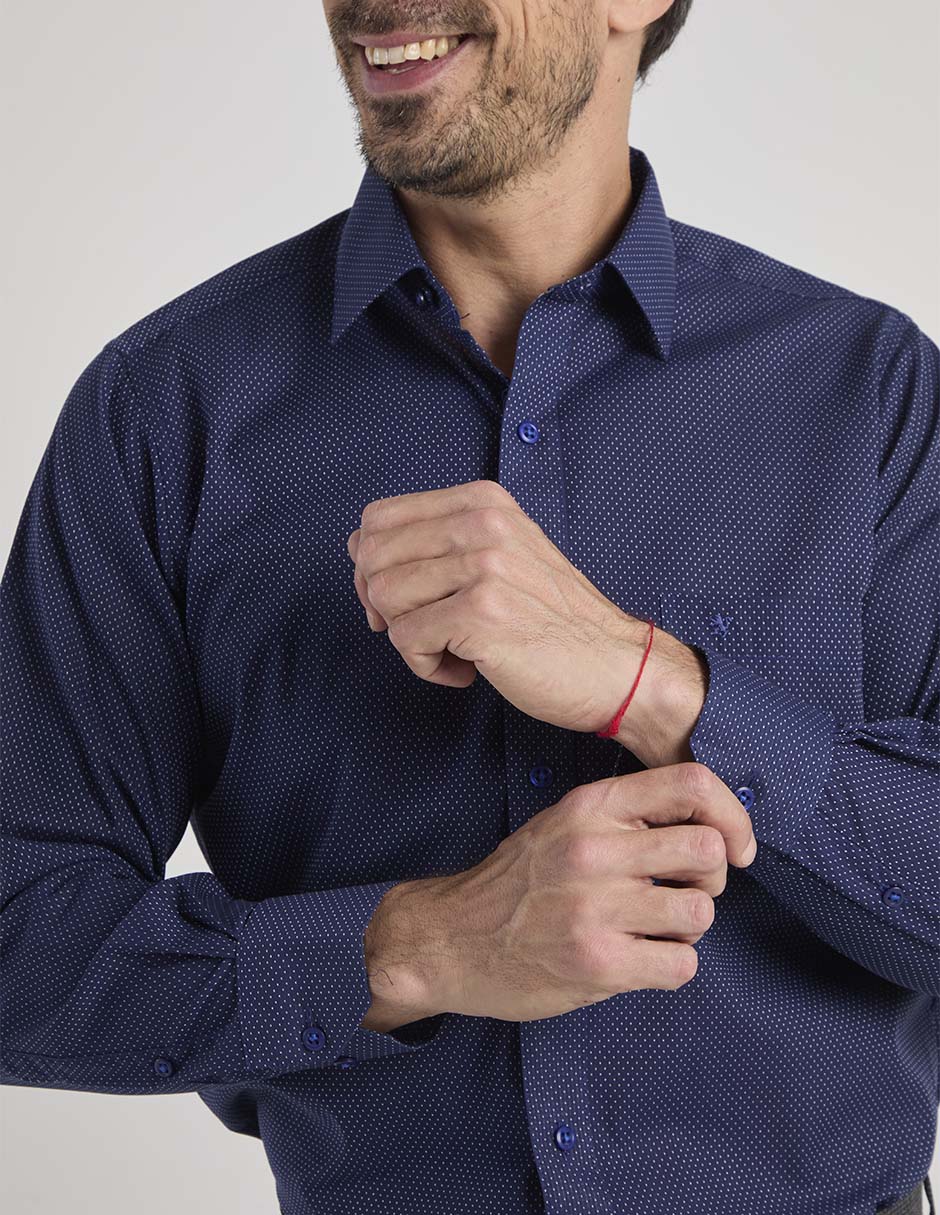 Camisa de vestir Manchester manga larga para hombre
