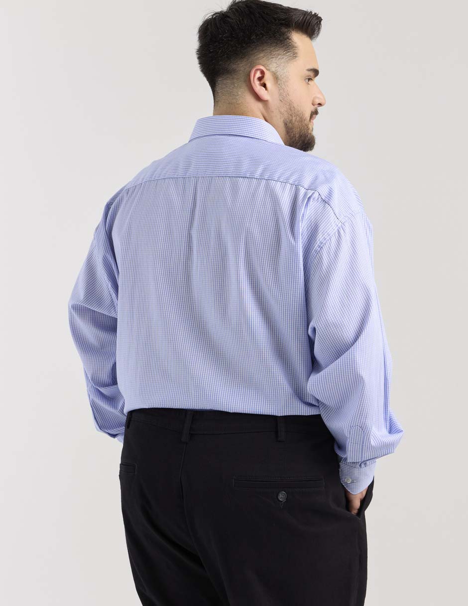 Camisa de vestir Manchester de algodón manga larga para hombre