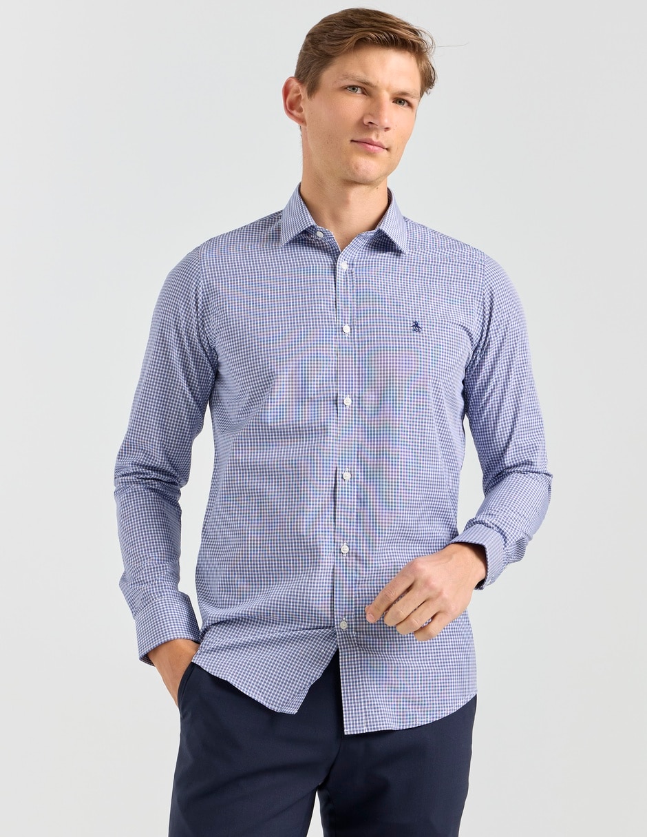 Camisa formal manga larga para hombre