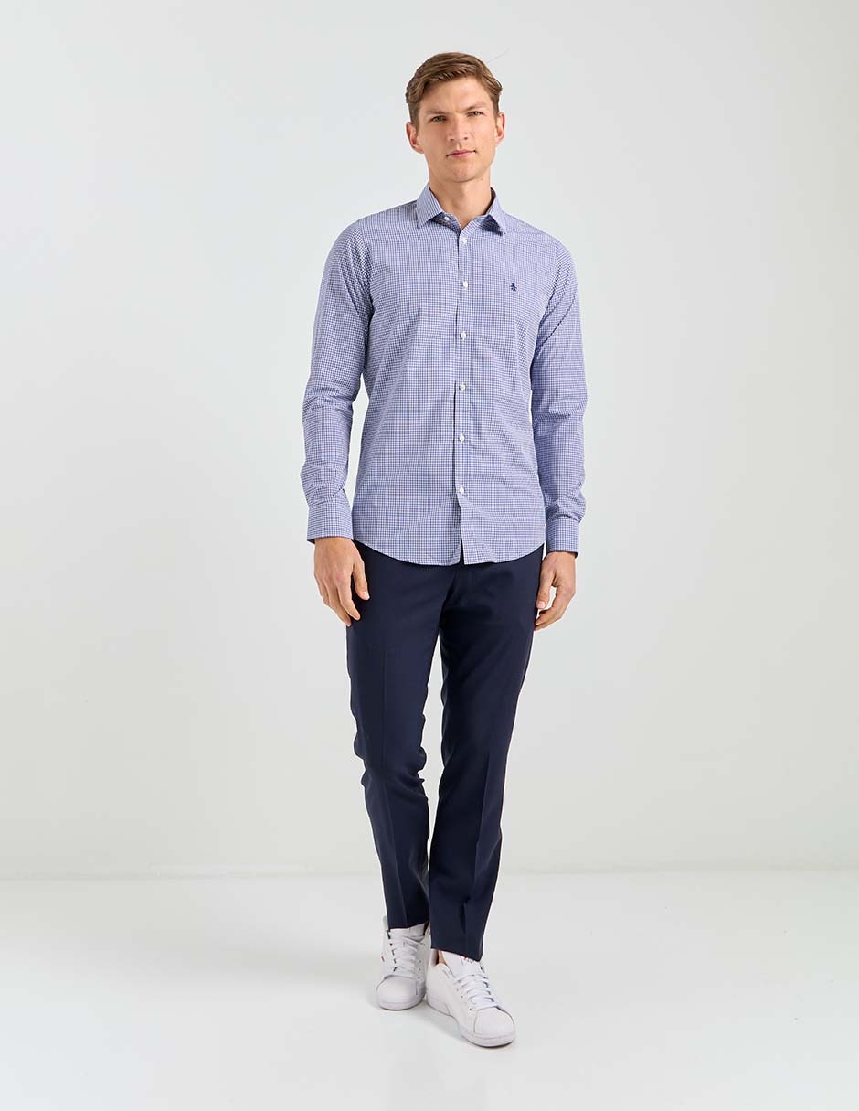 Camisa formal manga larga para hombre