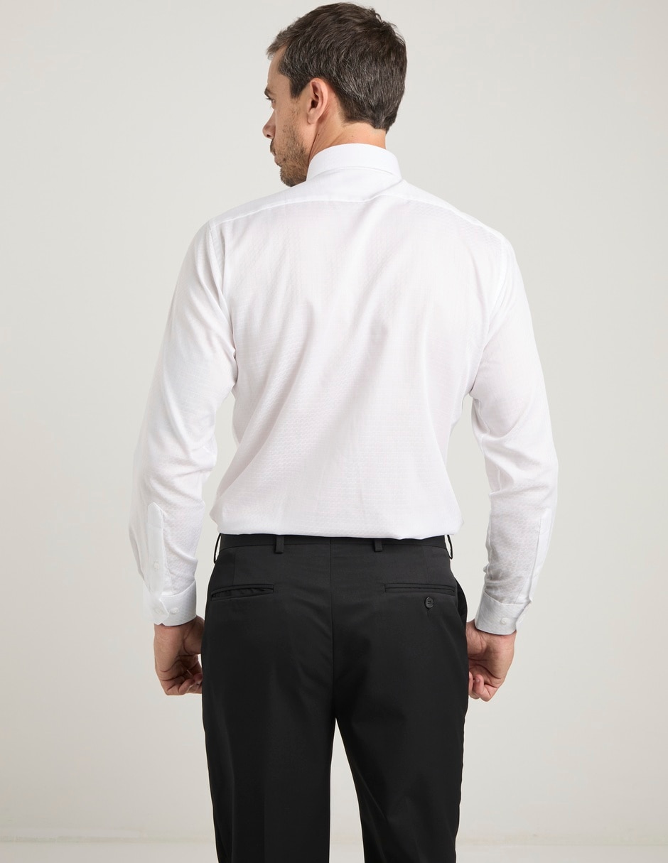Camisa formal manga larga para hombre 6