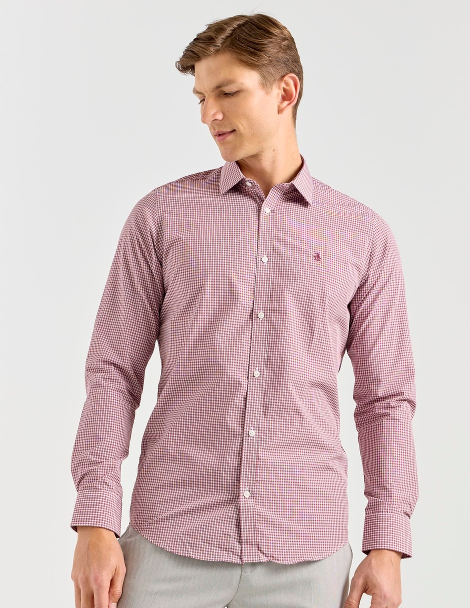 Camisa formal manga larga para hombre