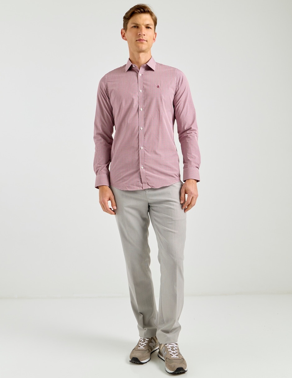 Camisa formal manga larga para hombre
