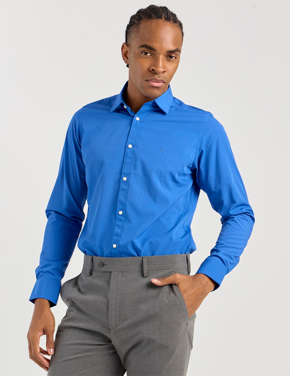 Camisa de vestir manga larga para hombre Camisa de vestir manga larga para hombre