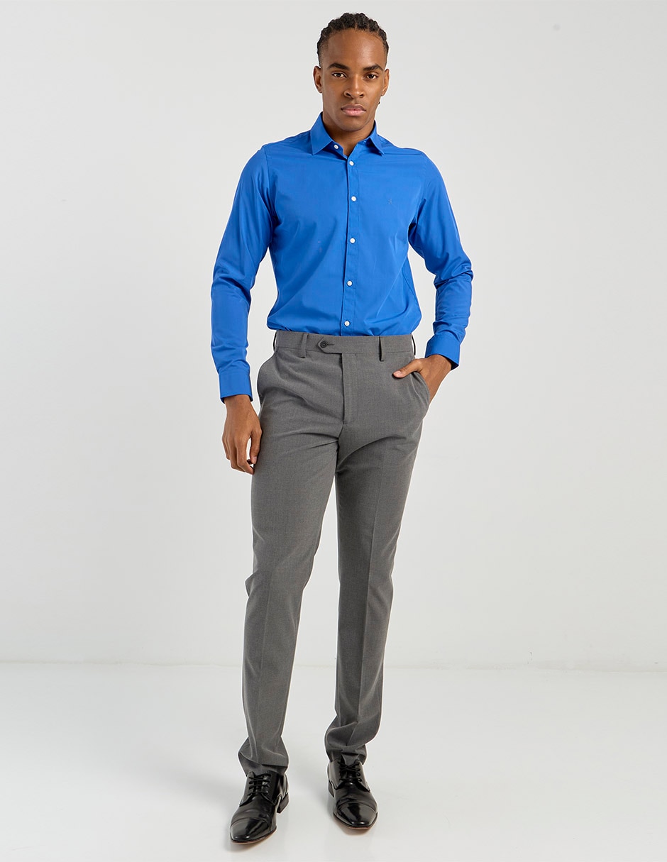 Camisa de vestir manga larga para hombre