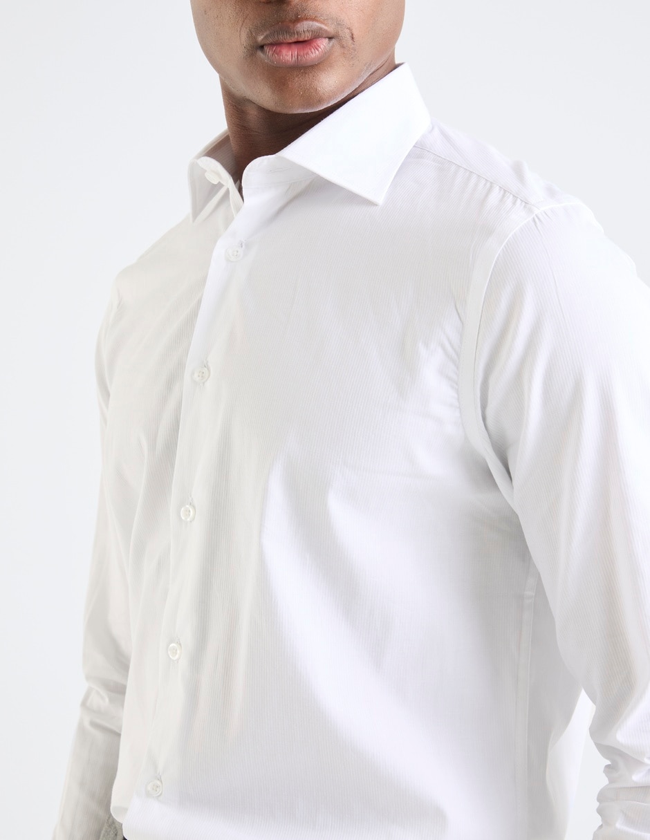 Camisa de vestir de algodón manga larga para hombre 7
