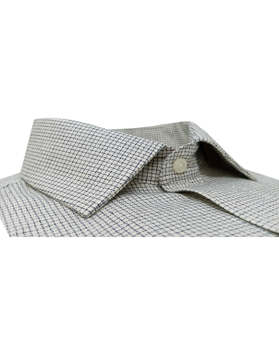 Camisa de vestir de algodón manga larga para hombre