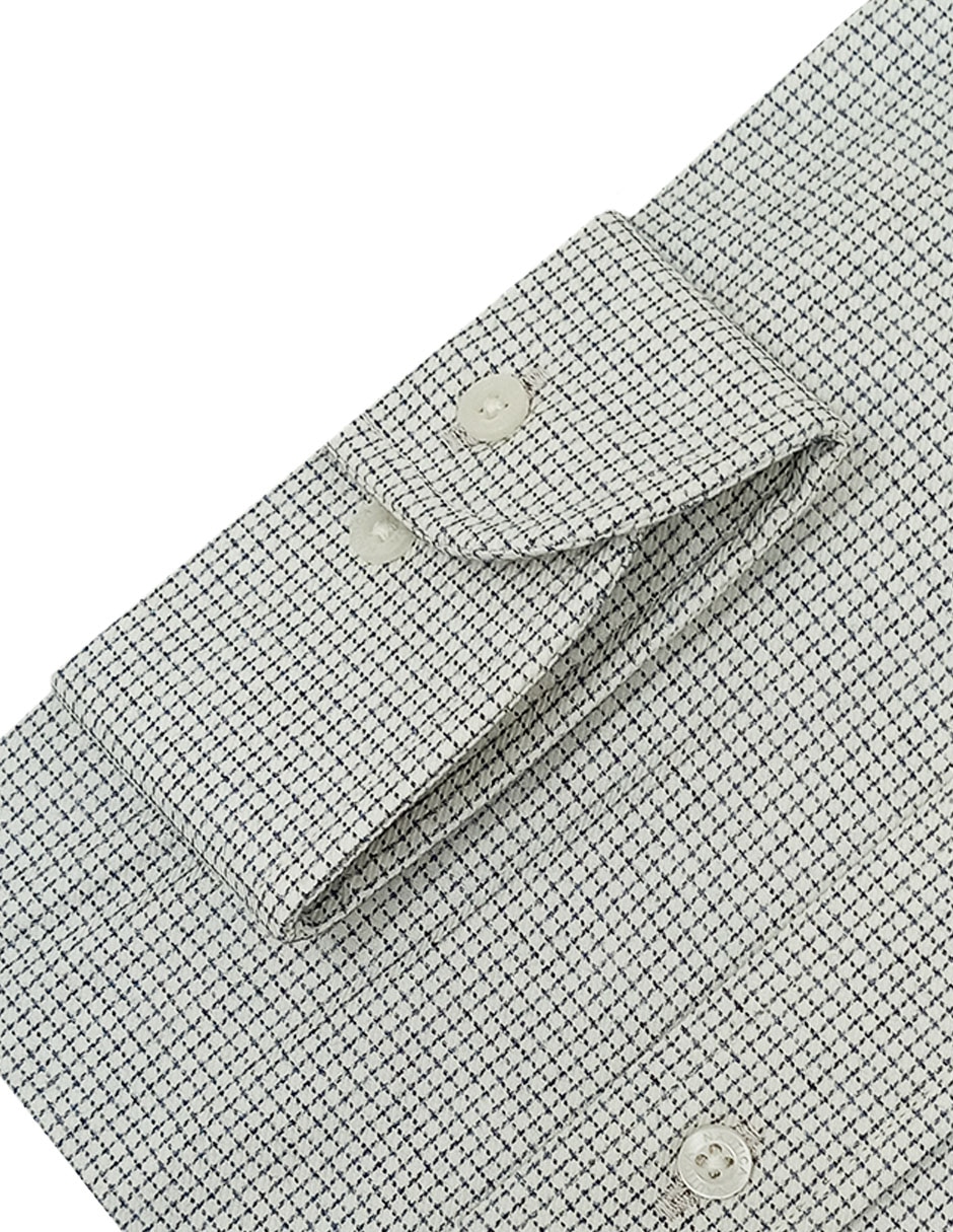 Camisa de vestir de algodón manga larga para hombre
