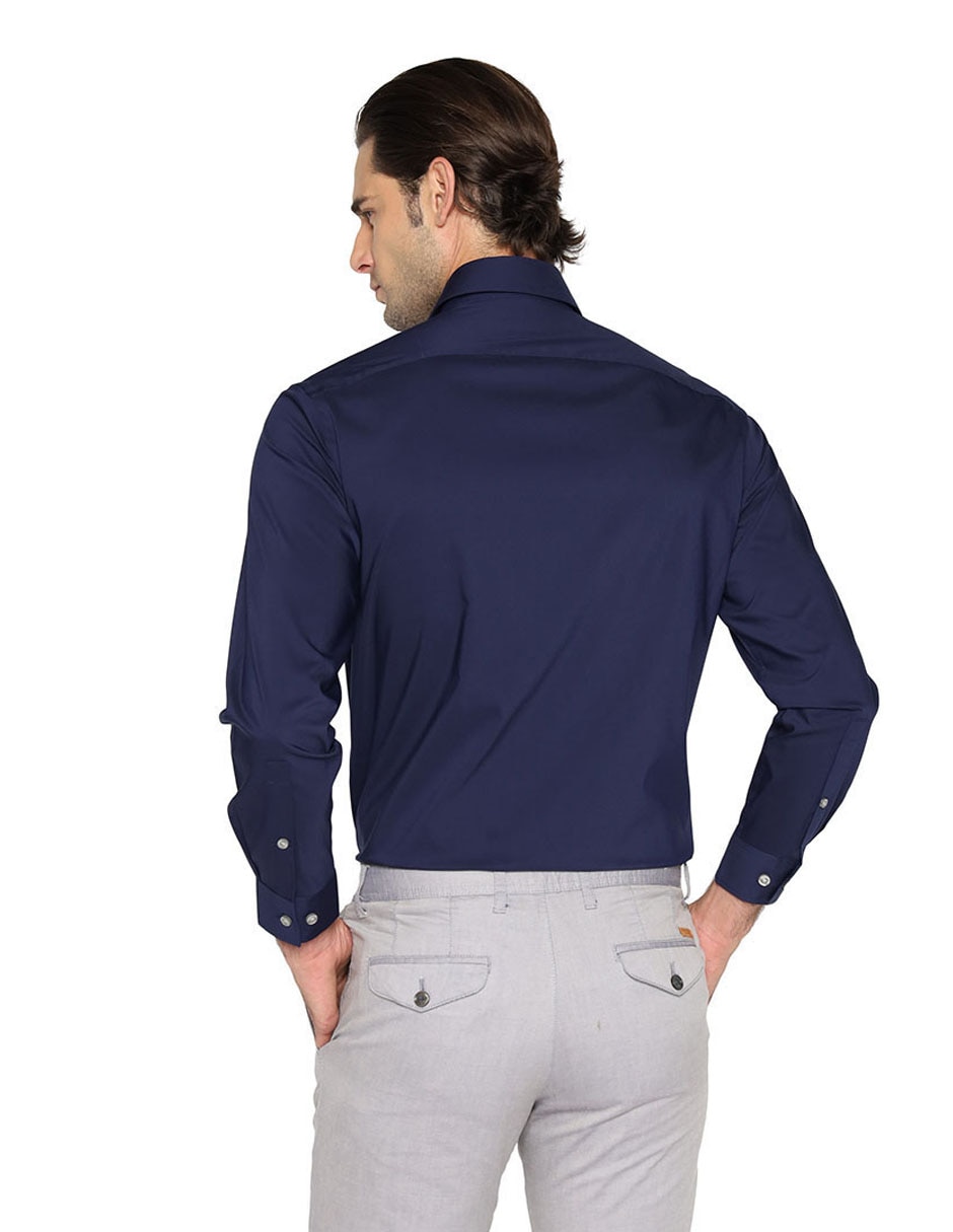 Camisa de vestir Michael Kors de algodón manga larga para hombre
