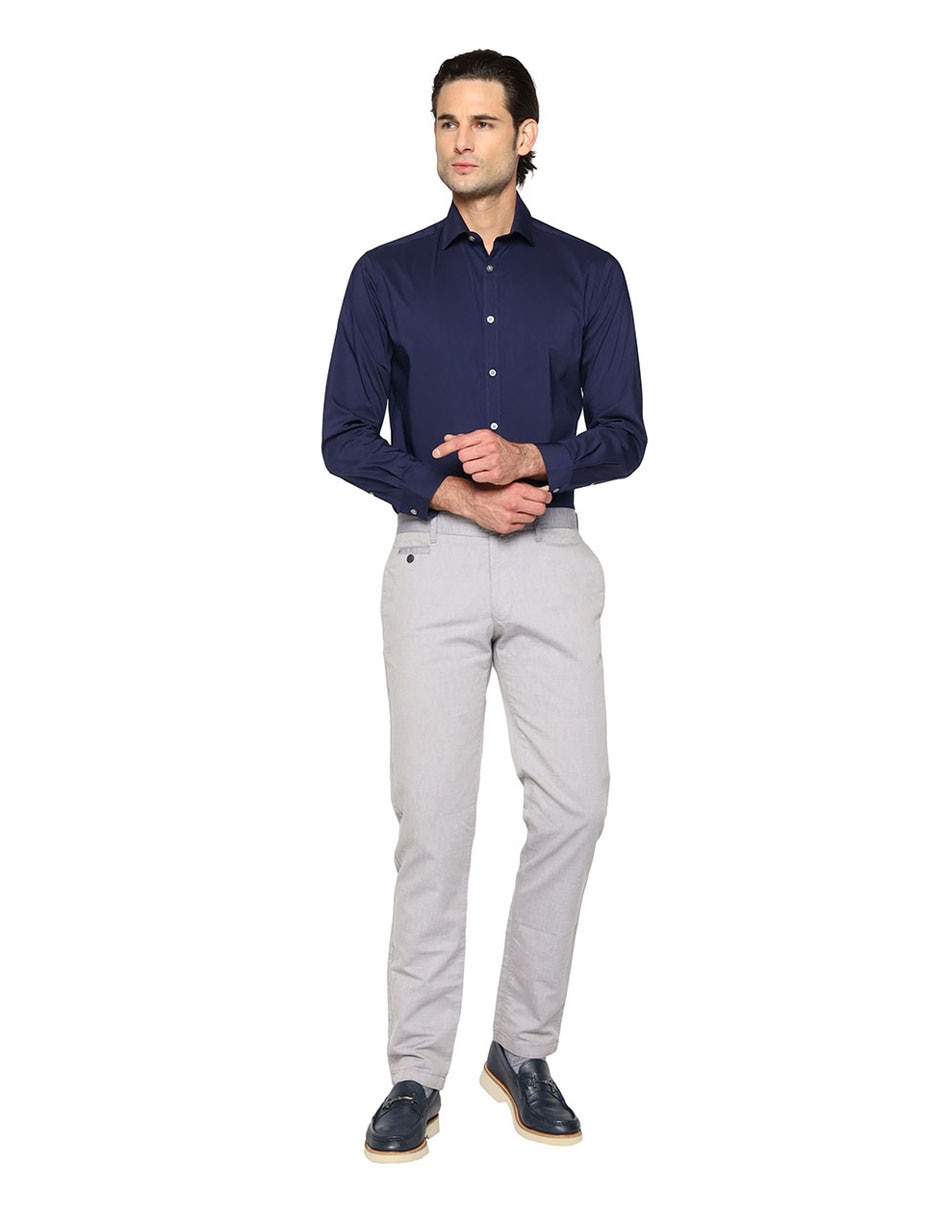 Camisa de vestir Michael Kors de algodón manga larga para hombre