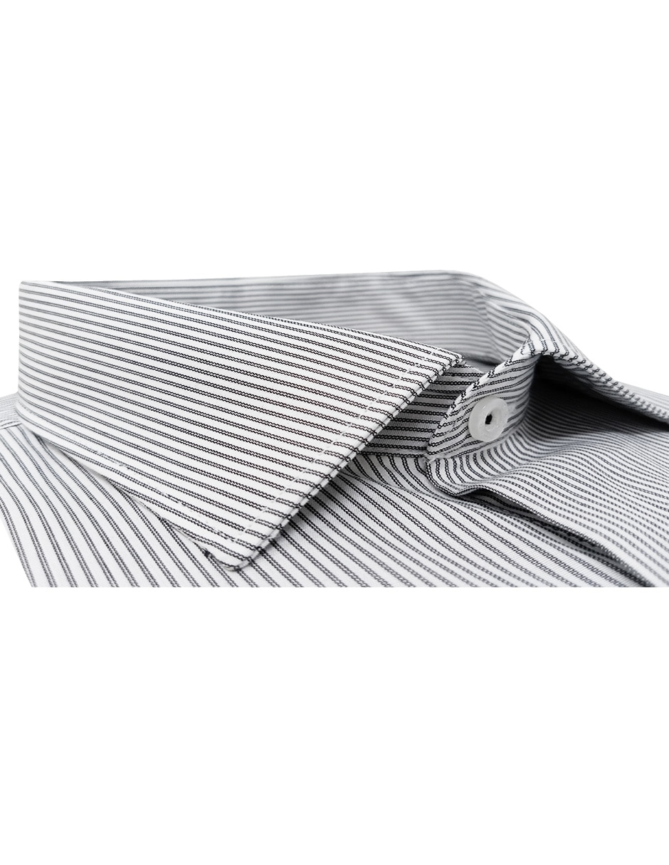 Camisa de vestir de algodón manga larga para hombre