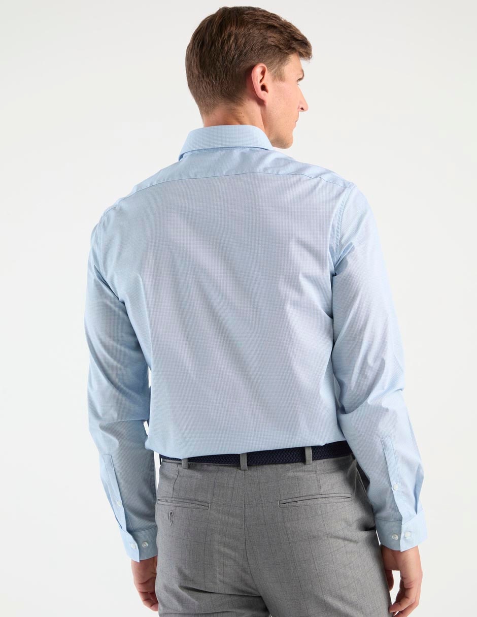 Camisa formal de algodón manga larga para hombre 2