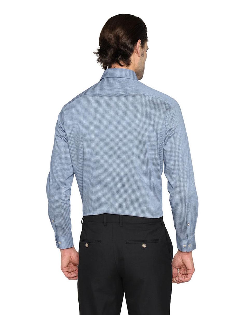 Camisa de algodón manga larga para hombre