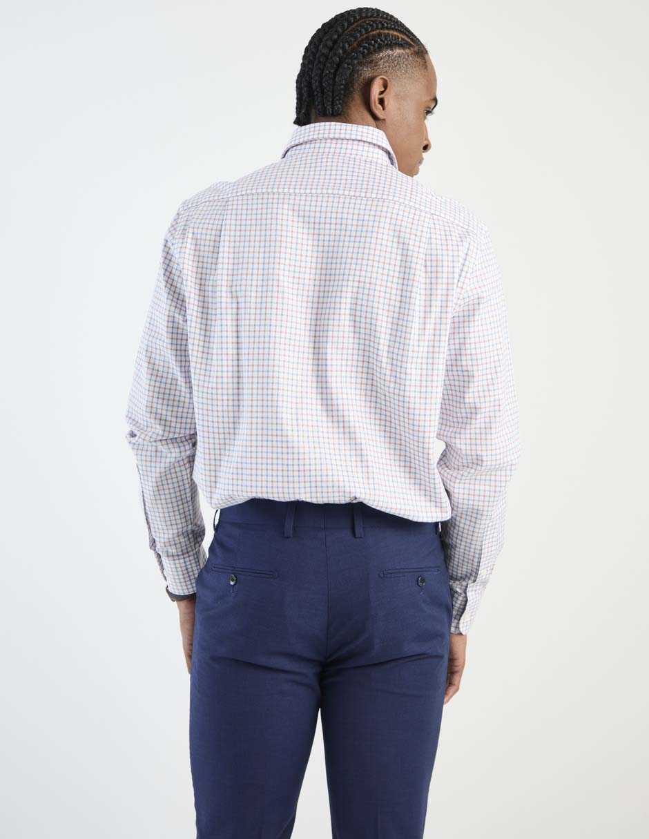 Camisa de algodón manga larga para hombre