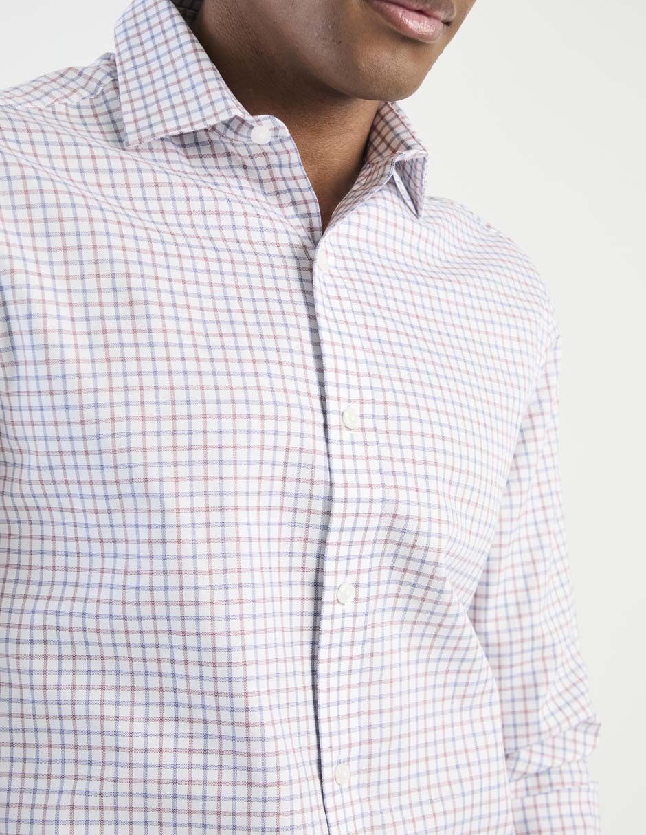 Camisa de algodón manga larga para hombre